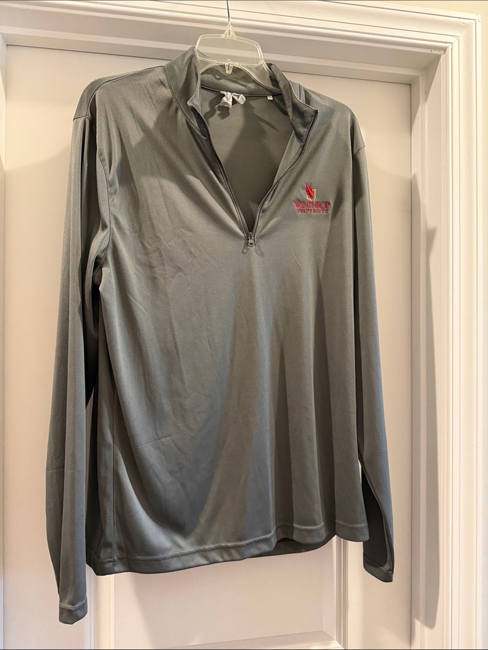 Men's Gray Half-Zip Performance Pullover - Vineyard Vines Inspired Logo